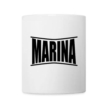 Marina T-Shirt T-Shirt Name Geschenkidee - Tasse - Weiß - Vorne