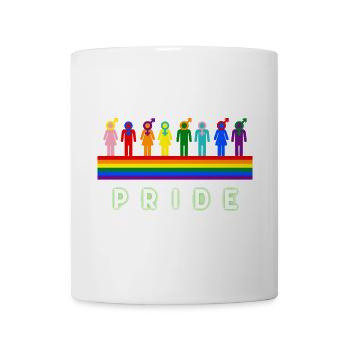 Pride Regenbogen LGBTQ Vielfalt Design - Tasse - Weiß - Vorne