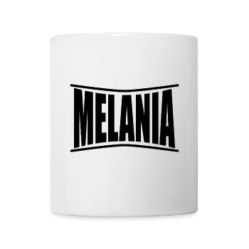 nom du t-shirt Melania idée cadeau t-shirt - Mug blanc - blanc - Devant