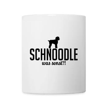 Schnoodle was sonst Hundespruch Hunde Hund - Tasse - Weiß - Vorne