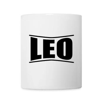 T-Shirt Name Leo T-Shirt Geschenkidee - Tasse - Weiß - Vorne