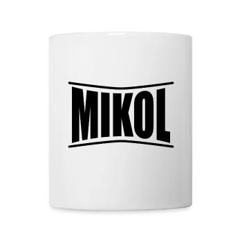nom du t-shirt Mikol idée cadeau t-shirt - Mug blanc - blanc - Devant