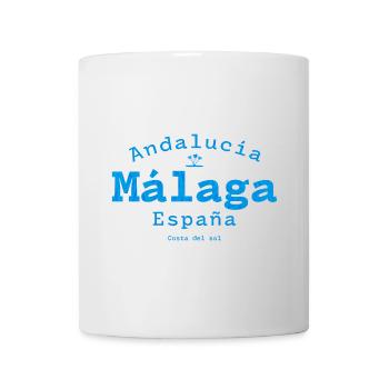 Malaga Andalusien Küstenblau - Tasse - Weiß - Vorne