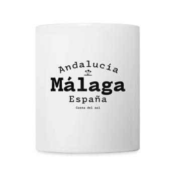 Andalusien Málaga Costa del Sol Grafik - Tasse - Weiß - Vorne