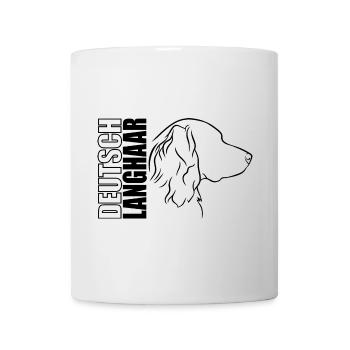 Deutsch Langhaar Profil Hunde Hund Wilsigns - Tasse - Weiß - Vorne