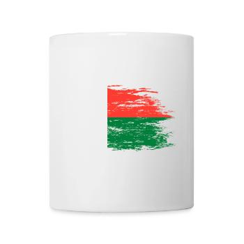 Drapeau de Madagascar utilisé - Mug blanc - blanc - Devant