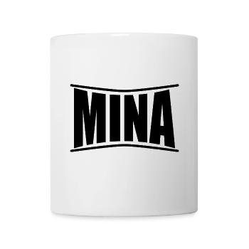 T-Shirt-Name Mina T-Shirt-Geschenkidee - Tasse - Weiß - Vorne