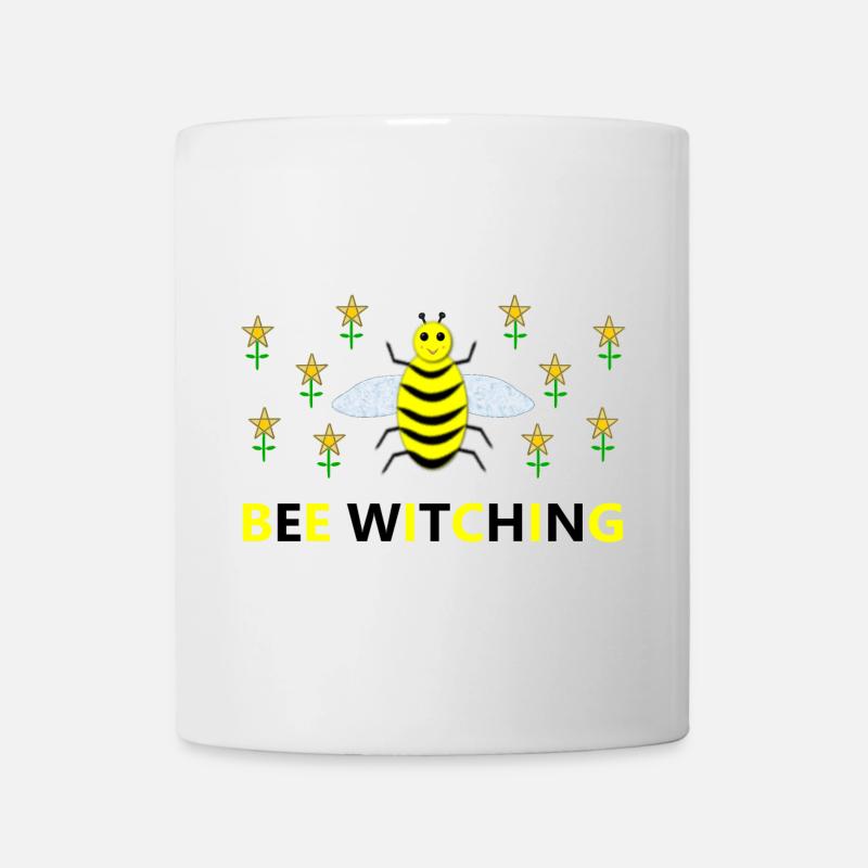 Bee Witching Pagan Bee and Pentacle Daffodils - Mug - white