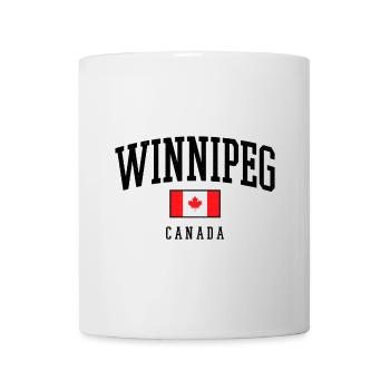 Drapeau de Winnipeg Canada – Design de la ville - Mug blanc - blanc - Devant