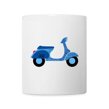 Roller Jeans Sommer Italien Freiheit Urlaub Retro - Tasse - Weiß - Vorne