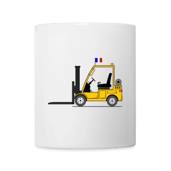 Stapler Frankreich Flagge - Tasse - Weiß - Vorne