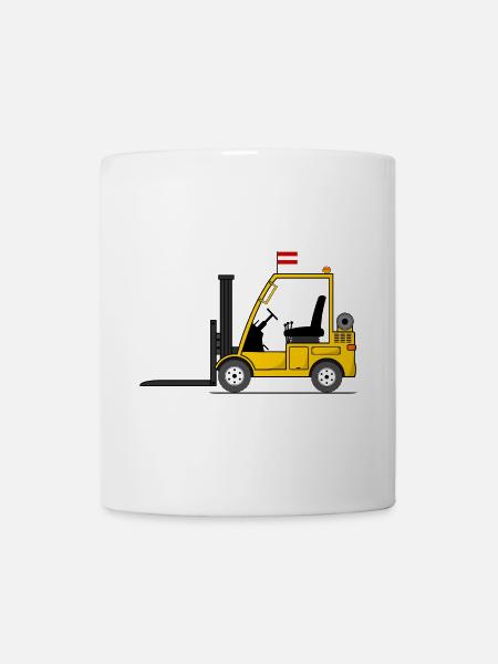 Stapler Österreich Flagge - Tasse - Weiß