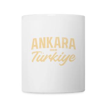 Ankara Türkiye Vintage Schriftzug - Tasse - Weiß - Vorne