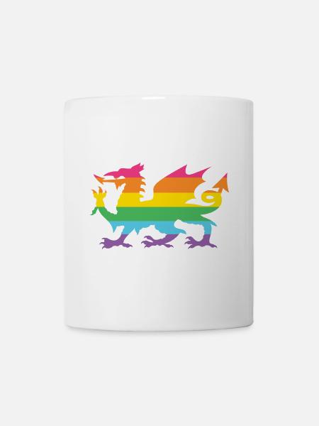 Pride Month LGBTQ - LGBTQ Walisischer Drache - Tasse - Weiß