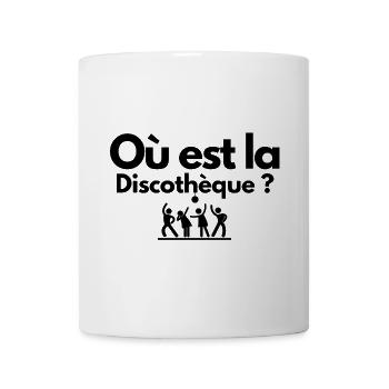 discothèque, boite de nuit, DJ - Mug blanc - blanc - Devant