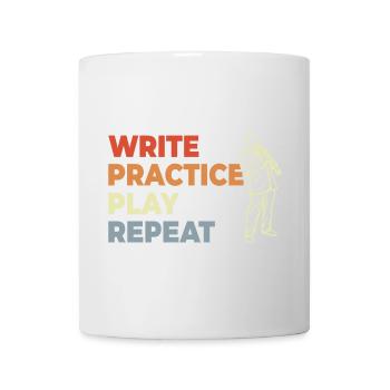 Klarinette Motivation Vintage Look - Tasse - Weiß - Vorne