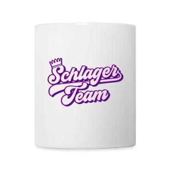 Schlager Team | Farben änderbar - Tasse - Weiß - Vorne