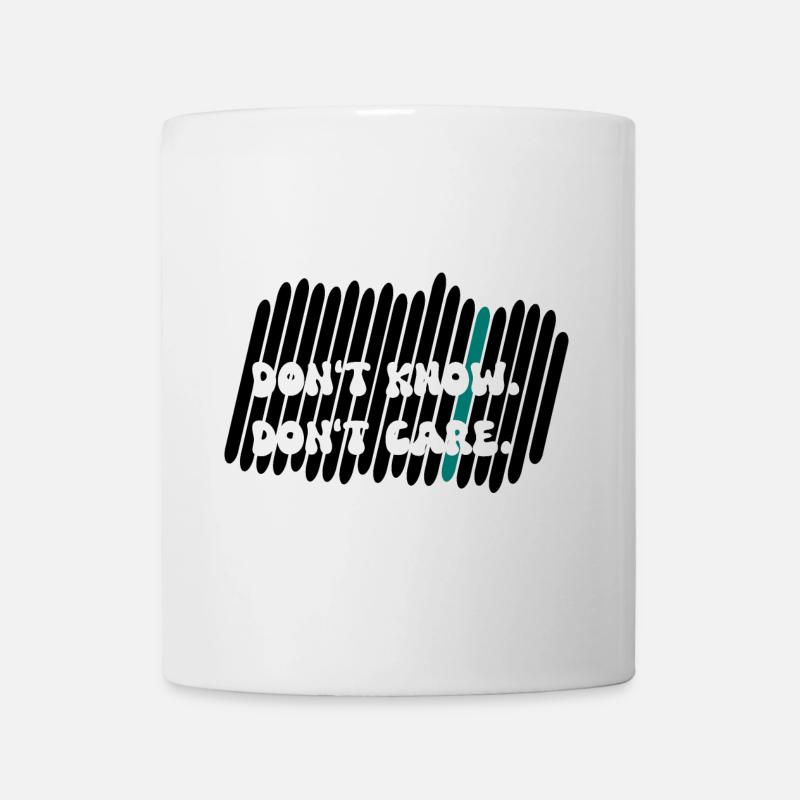 don't care - Tasse - Weiß
