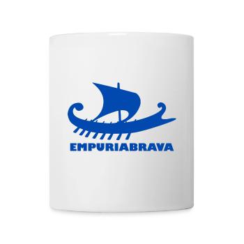 Ship Empuriabrava Font Blue - Mug - white - Front