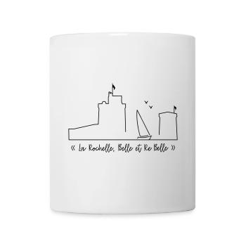 La Rochelle Belle et Re Belle4 by Nicolas POITEVIN - Mug blanc - blanc - Devant