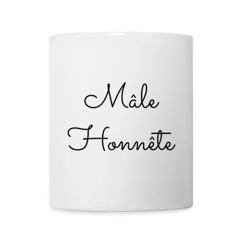 Mâle Honnête - Mug blanc - blanc - Devant