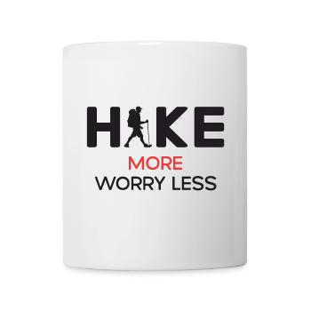 Hike More Worry Less - Hiking Gift - Mug - white - Front
