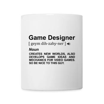 Game Designer Dictionary - Mug - white - Front