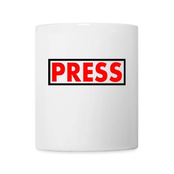 Press - Mug blanc - blanc - Devant