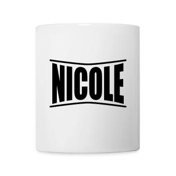 Nicole T-Shirt T-Shirt Geschenkidee - Tasse - Weiß - Vorne