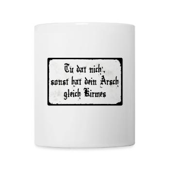 Tu dat nich' - Tasse - Weiß - Vorne