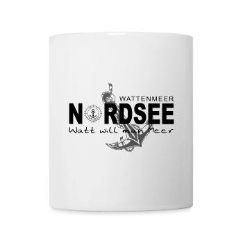 Watt will man Meer - Tasse - Weiß - Vorne