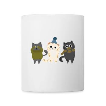 Trois chats - Mug blanc - blanc - Devant