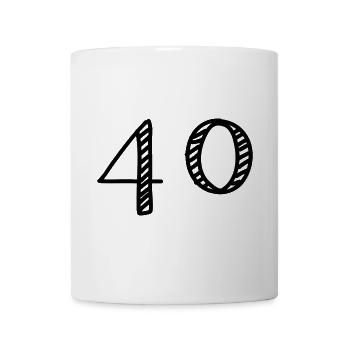ANNIVERSARY. HAPPY BIRTHDAY. HAPPY BIRTHDAY. - Mug - white - Front