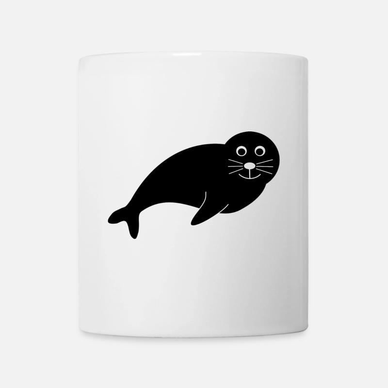 Sceaux, phoques, phoques, phoques animaux - Mug blanc - blanc