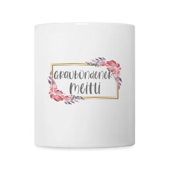 Schweiz Graubünden Mädchen Heimat Geschenk - Tasse - Weiß - Vorne