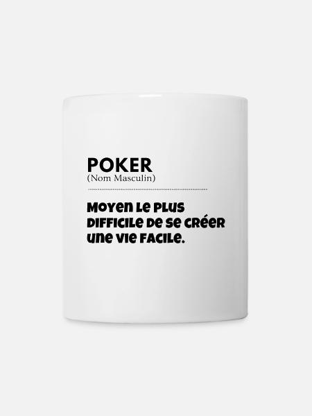La splendeur du POKER! - Mug blanc - blanc