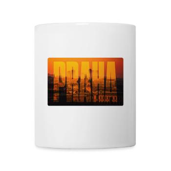 Prager Sonnenuntergang Skyline - Tasse - Weiß - Vorne
