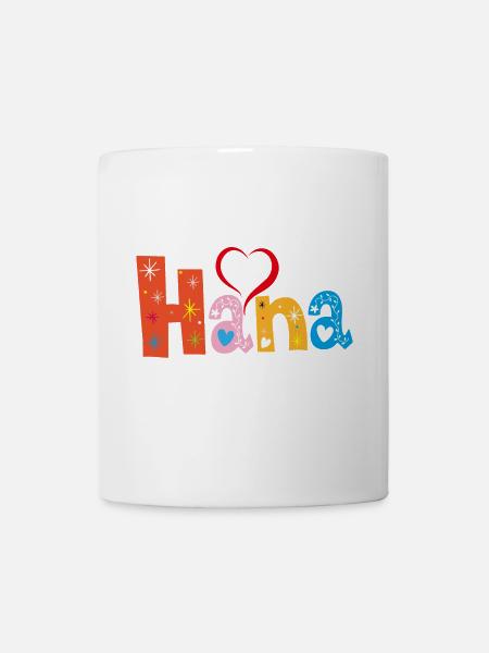 Personalisierter Hana-Name - Tasse - Weiß