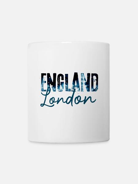 Londons Nacht Skyline Druck - Tasse - Weiß