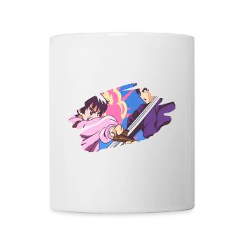 Anime Manga Cartoon Enemies Sword Fight - Mug - white - Front