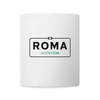 Rom Ortsschild - Tasse - Weiß - Vorne