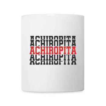 t-shirt Achiropita t-shirt name stacked text - Mug - white - Front