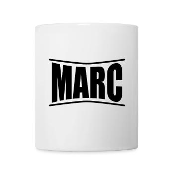 t-shirt Marc t-shirt idée cadeau - Mug blanc - blanc - Devant