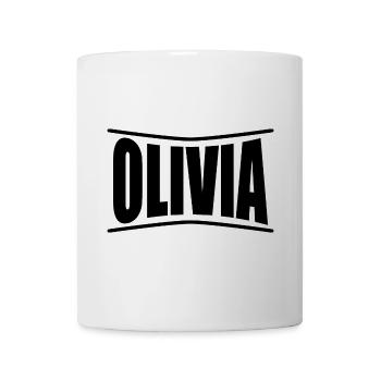 t-shirt Olivia t-shirt idée cadeau - Mug blanc - blanc - Devant