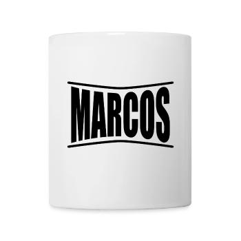 Marcos t-shirt t-shirt idée cadeau - Mug blanc - blanc - Devant