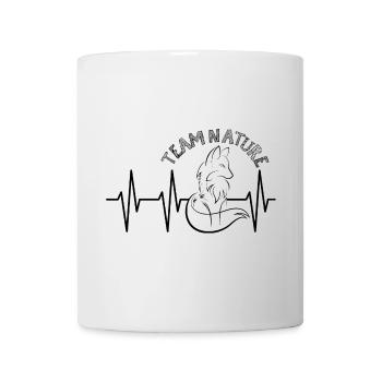 pulse fox nature heartbeat icon graphic icon - Mug - white - Front