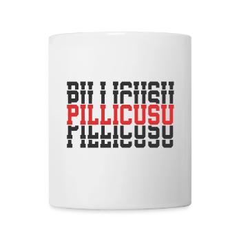 t-shirt pillicusu t-shirt Sicilia stacked text - Mug - white - Front