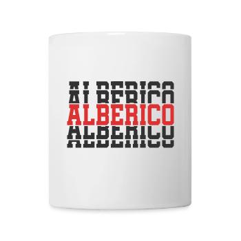 Aberico t-shirt t-shirt idée cadeau texte empilé - Mug blanc - blanc - Devant