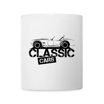 Illustration de voitures classiques musclées américaines V8 - Mug blanc - blanc - Devant