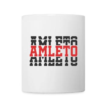 t-shirt Amleto t-shirt gift idea stacked text - Mug - white - Front